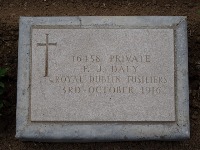 Struma Military Cemetery - Daly, F J